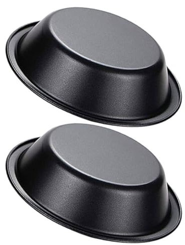 Cabilock 2pcs 5Inch Round Nonstick Carbon Steel Cake Baking Pan, Nonstick Cake Baking Molds, Reusable Kitchen Bakeware Supplies for Oven