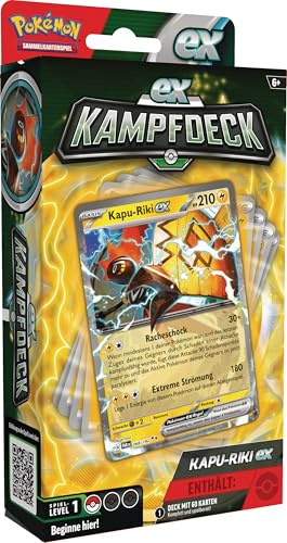 Pokémon - Juego de Cartas coleccionables: Deck Kapu-Riki-ex (baraja instantánea con 60 Cartas)