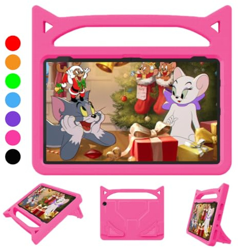 Fire HD 10 Tablet Case for Kids(13th/11th Generation,2023/2021 Release),Lightweight Shockproof Kid-Proof Cover with Stand Kids Case for Amazon Fire HD 10 Tablet&Kids Pro Tablet,Pink