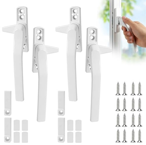 4 PCS Window Handles,UPVC Window Handle,Lockable Window Handle,Double Glazing Window Handles,Window Handle Replacement