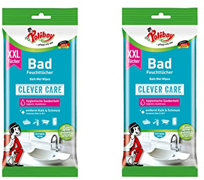 XXL Bad Feuchttücher - 2x 24 Tücher