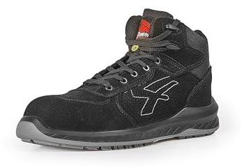 U-Power Red Industry Tweed S3 CI SRC ESD, Scarpe Antinfortunistiche, Alte, Leggere e Flessibili, Antiperforazione, Antiperforazione, con Inserto Infinergy, con Puntale in Alluminio (Black_43)
