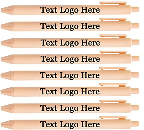 Stylo Personnalisé avec Nom Logo Text Gravé pour Réunion Entreprise Église Mariage 100 Pcs café