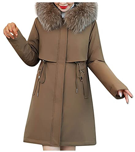 AMDOLE Early Prime Big Deal Ladies White Padded Jackets Black Long Puffer Coat Women Fleece Bed Jacket Women Cord Jackets Women Uk Hooded Jackets Ladies Ladies White Sweatshirt