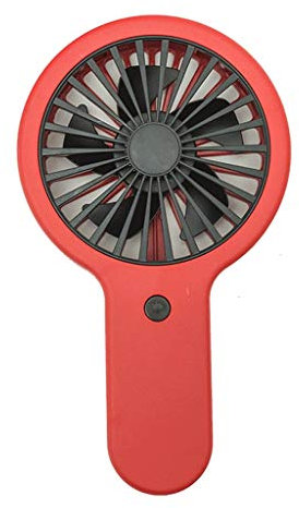 ANAIUCY Handheld Fan,USB Fan,hand Fan,Portable Small Fan Hand Held Portable Mini Electric Fan High Wind Student Mute Rechargeable/Red, Green Mini Fan (Color : Red)