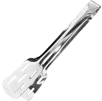 Fackelmann Pinza multiuso, materiale in acciaio inox, ideale per servire, mescolare e girare le pietanze, dimensioni 30 cm