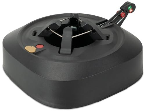 Coselena Christmas Tree Stand for Real Trees - Heavy-Duty with 3.5L Water Reservoir, Fits Up to 9ft Xmas Tree - Quick & Secure Metal Cable Setup - Ideal for Indoor/Outdoor Christmas Decorations