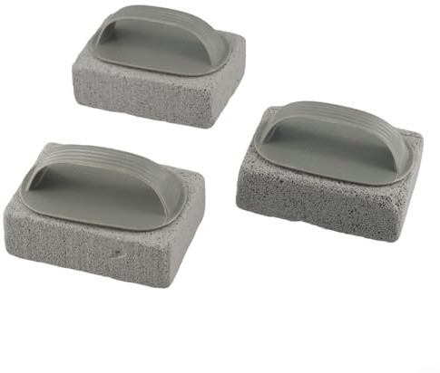 Mattone per la pulizia della griglia del barbecue, pomice per la pulizia della piscina, pietra pomice per la pulizia della piscina, pietra detergente per piastrelle per piscina (3 pezzi)