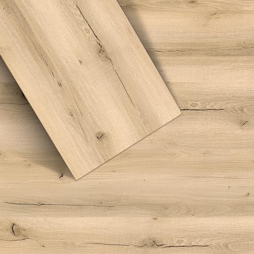 Wild-Wood EBONY STRIPES Lot de 8 systèmes de clic en vinyle SPC, 2,23 m², avec isolation phonique IXPE, adaptés au chauffage au sol, imperméables et robustes, 122 x 23 x 0,6 cm, chêne