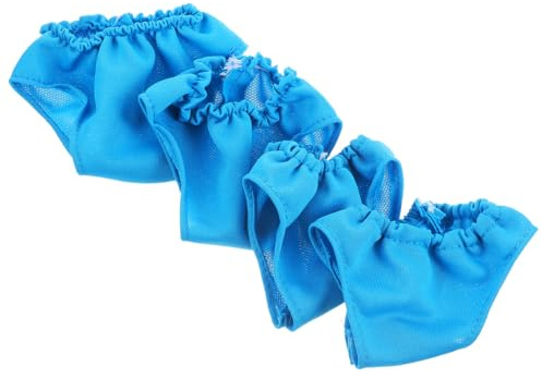 HANABASS 4 pièces Lot de Culottes pour Poupée Accessoires de Vêtements Tissu Lavables Réutilisables pour Jeux Imitation Garçon Fille