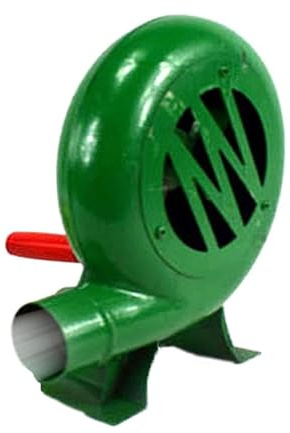 JOUFNING Briquets À Charbon BBQ - Ventilateur Manuel, Puissant Mini Bruit Bas Air, Forgeron Forge Souffleur, pour Camping en Plein Randonnée Cuisson Feu ​Soufflet(300W)