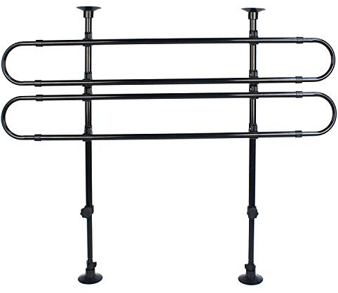 UKB4C Car Dog Guard Barrier for Car Boot - Universal Extendable Fitting Black Tubed Dog Fence For Most Cars, Hactchbacks, Estates, SUVs, 4x4s. Up to 150cm x 110cm