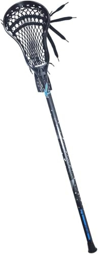 CAKLOR Lacrosse Complete Attack/Midfield Stick with Shaft & Head Mens-1 Stick,Black
