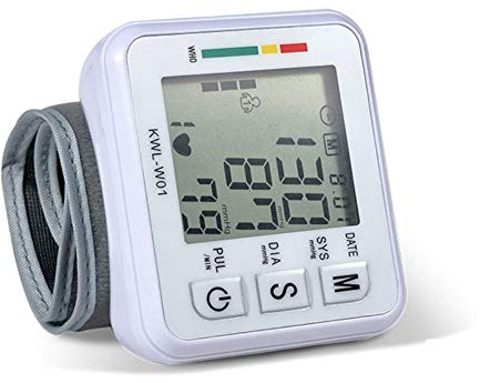 DYHQQ Monitor de presión Arterial de muñeca para el hogar, medición automática Digital de la presión Arterial con detección de Pulso de frecuencia cardíaca