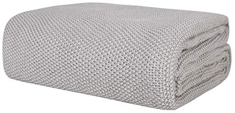 ComfortAce Albufeira Wohndecke 150x200 cm 100% Baumwolle,Vapor Blue