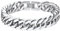 Richsteel 19cm Armband für Damen Herren Edelstahl Panzerarmband Hip pop Cuban Gliederarmband mit Geschenkebox für Weihnachten Geburtstag