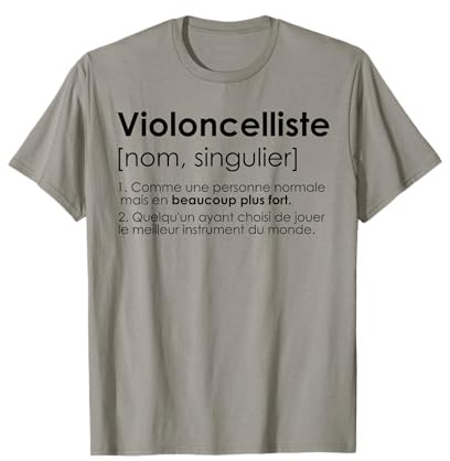 Celloliste, définition de l'humour du violoncelle T-Shirt