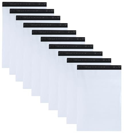 10 Stück Versandbeutel 35x45cm,Versandbeutel A3,Versandtaschen Plastic A3 Pakettaschen für den Versand von Kleidung (35x45cm)