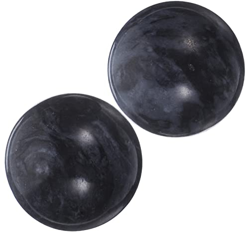 Beaupretty 2stücke Jade Gesundheitshandball Für Senioren Handliche Massagekugeln Zur Stressreduktion Und Durchblutungsförderung Traditionelle Chinesische Übungskugeln in Schwarz Entspannend
