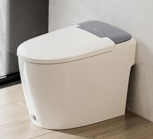 CASTA DIVA CD-W10V Non-electric Elongated Smart Toilet with Bidet, Map Flush 1000 Grams,ADA Comfort Height,Built-in Air Pressure-Assisted System for Power Flush,Soft Open and Close, 1.0GPF