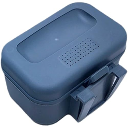SunaOmni Scatola per Vermi, Scatola per Esche Vive da Pesca in plastica, Secchio per Esche con Fori Traspiranti e Coperchio a Tenuta stagna, Contenitore per Vermi con Clip per Cintura, Secchio per