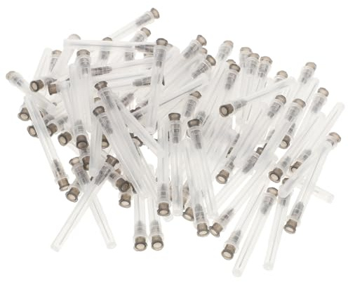MAGICLULU Aiguille De 22 g Avec Protection 100 Pièces Aiguilles De Laboratoire En Acier Inoxydable Pour Distribution De Liquide Outils D'expérimentation Pratiques Et Sûres
