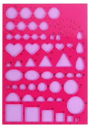 QUARKZMAN Base Per Modelli A Quilling, Base Per Quilling 21 x 15 cm Strumento Modellatore Per Strisce Di Carta Artigianato Fai Da Te, Rosso Rosa
