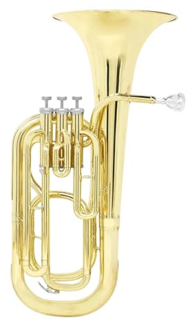 Euphonium 3 Tasten Euphonium Bb Vertikales Baritonhorn Messingkörper Tenor Musikinstrumente Mit Koffer Handschuhe Tuch