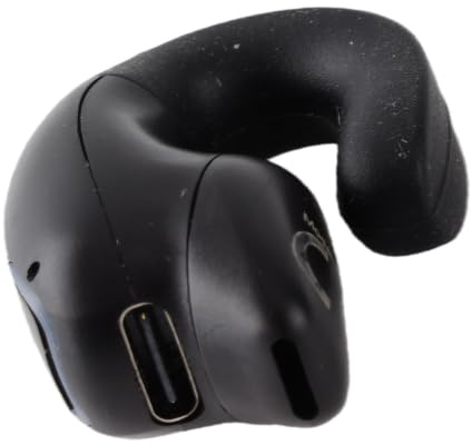 ZDETGU GD28 Open Ear Headphone 5.3 Single Earpiece med IPX4 Vattentätt, Läckagesäkert Ljud, HIFI Stereo & Ergonomic Clip för Löpande Cykelsporter (Svart)