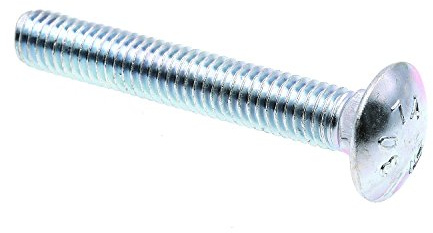 Prime-Line 9063647 Carriage Bolts, 3/8 in.-16 X 2-1/2 in., A307 Grade A Zinc Plated Steel (25 Pack)