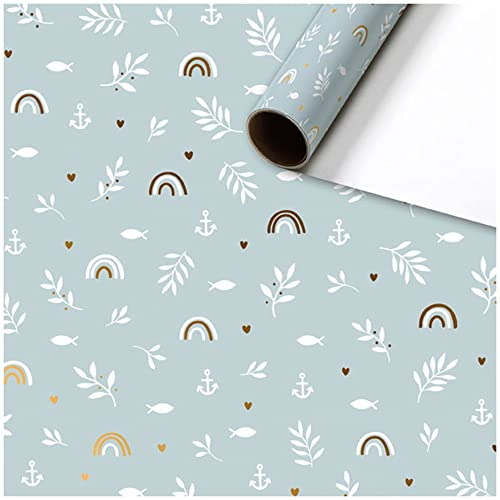 Stewo Geschenkpapier Seasta metallisch 1 Rolle 70 x 150 cm Made in Schweiz