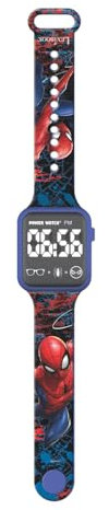 LEXIBOOK, Spider-Man, Digital Display Watch, 12 or 24 Hour Display, Blue/Red, DMW060SP