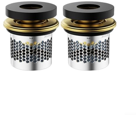 ZAMETTER Lot de 2 valves d'arrêt d'eau étanches avec arrêt automatique – Construction en laiton de qualité supérieure pour applications d'eau chaude et froide