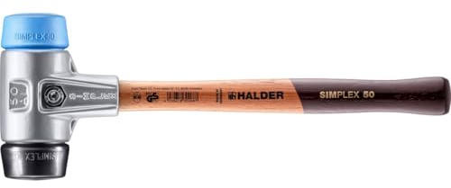 Halder 3112050 Simplex TPE-Soft/Rubber Soft-Face Mallet, Multi-Colour, 50 mm