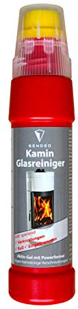 SENDEO Nettoyant pour vitres de cheminée en gel actif pour vitres de poêle et de cheminée | 1 x 200 ml