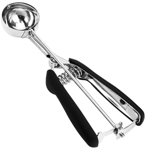 Ice Cream Scoop, 18/8 Stainless Steel Cookie Scoop, Cookie Scoops for Baking, 2 Tbsp/ 30 ml/ 1 oz Cookie Dough Scoop, Ice Cream Scooper with Trigger Release, Cookie Scooper for Baking