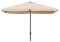 Zendea Quadratischer Gartenschirm 3 x 3 m beige – Sonnenschirm für Balkon mit Kurbel, Gestell aus Stahl und Bespannung aus Polyester, elegant und langlebig, beige