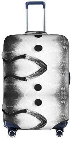 ADAhgu Housse de protection lavable pour valise de hockey sur glace avec fermeture éclair dissimulée, blanc, S