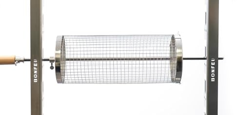 BonFeu Rotisserie Panier à barbecue – Panier à brochette de haute qualité pour barbecue, légumes, viande et poisson – Convient pour rôtisserie