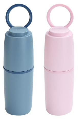 kinrguiyuez Toothbrush Case for Traveling - Tooth Brush Travel Case Mouth Rinse Cups | Portable Storage Box for Tooth Brush Outdoor Hotel Camping RV Business Trip Vacation Adults