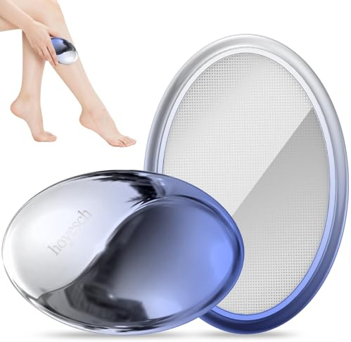 hoyesch Crystal Hair Eraser for Women and Men, Reusable Crystal Hair Remover Painless Exfoliation Epilators Hair Removal for Women, Magic Hair Eraser for Back Arms Legs (Gradient Blue)