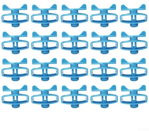 Tensor de valla de alambre resistente para uso doméstico y profesional, 20 piezas para soluciones de tensión de alambre simples y efectivas (azul)