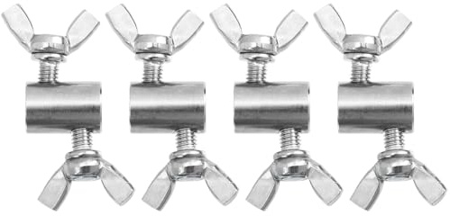 FENICAL Clip per Funi Metalliche in Acciaio Inossidabile 4 Pezzi Morsetto a Vite Resistente per Fissaggio Sicuro Cavi D'acciaio