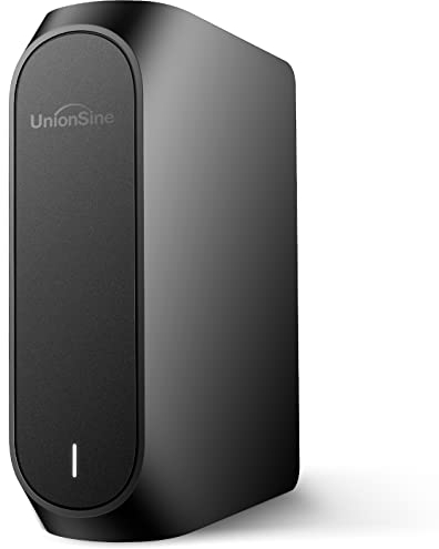 UnionSine External Hard Drive 12TB 3.5 Desktop HDD USB3.0 Storage Compatible for PC, Mac, TV, Desktop, Laptop(Black) HD3510