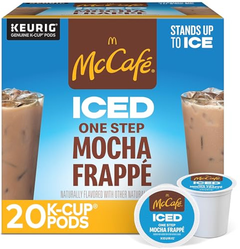 McCafe ICED One Step Mocha Frappe, Keurig Single Serve K-Cup Pods, 20 Count