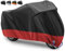 Funda Protectora para Moto Impermeable 210D Tela Oxford - Cubierta al Aire Libre Contra Lluvia y Sol - 245X105X125cm (Rojo)