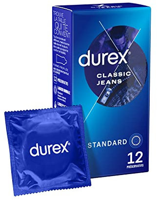 Durex CLASSIC JEANS - 12 Préservatifs - Confort et Confiance