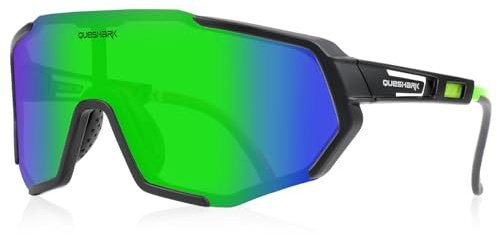 Queshark Occhiali da Sole Bambino, Occhiali Ciclismo Bambino 8-16 Anni, Montatura TR90 & Protezione UV400, Occhiali Sportivi Bambino Ragazzo per Running Ciclismo Arrampicata Tennis Baseball