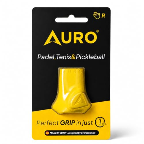 Auro Grip® para Pádel, Tenis y Pickleball – Corrige tu Empuñadura al Instante con Auro Grip® | para Jugadores Diestros | Mayor Control, Potencia y Precisión (Derecha)