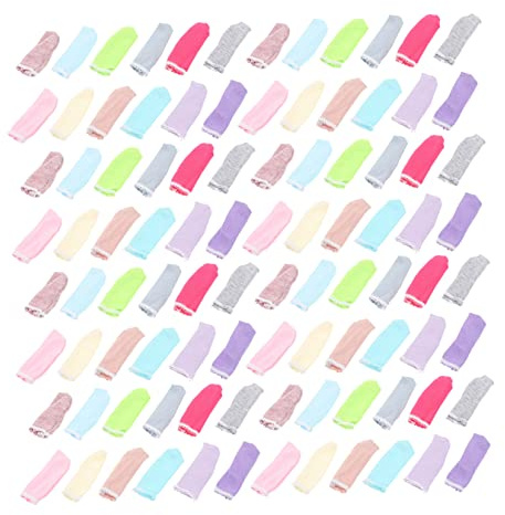 HAMPPLIES 100 Fundas Protectoras de Tela de Algodón para Dedos Transpirables y Absorbentes Resistentes al Desgaste Reutilizables Ideales para Trabajo Protección Diaria 100 Unidades